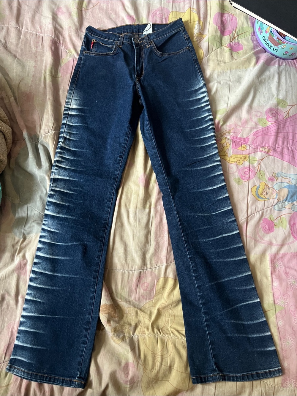 Dark Blue Women's Straight-Leg Jeans